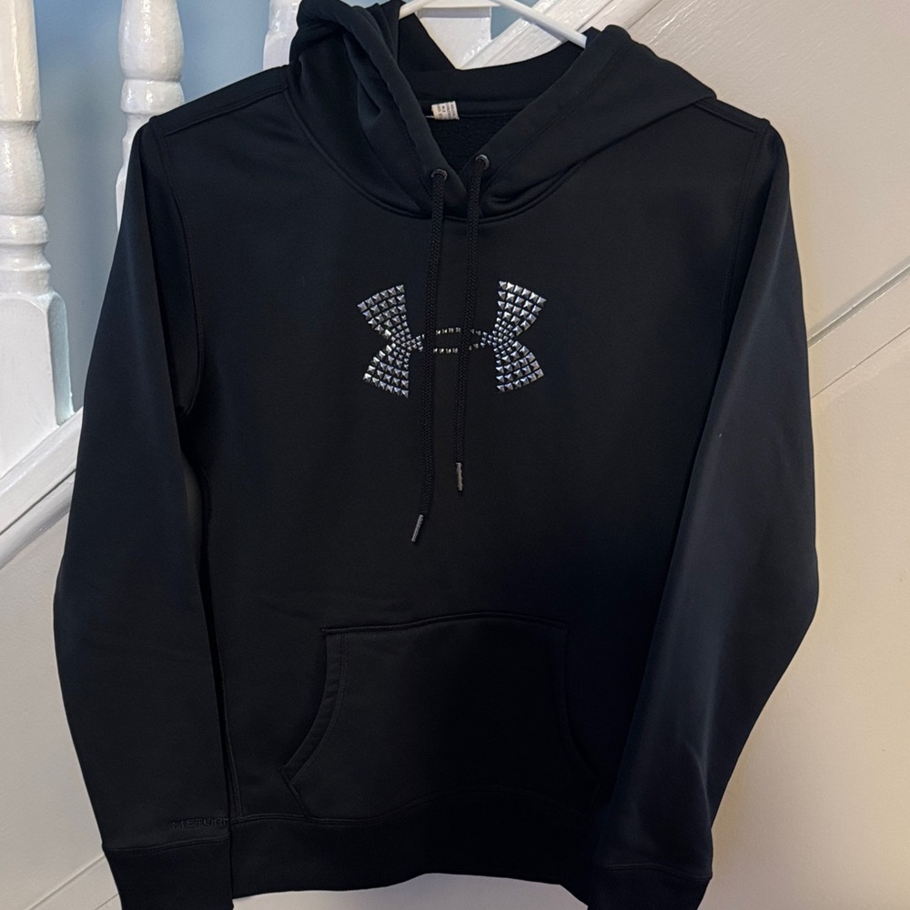 Under Armour Black Hoodie with Bling Logo